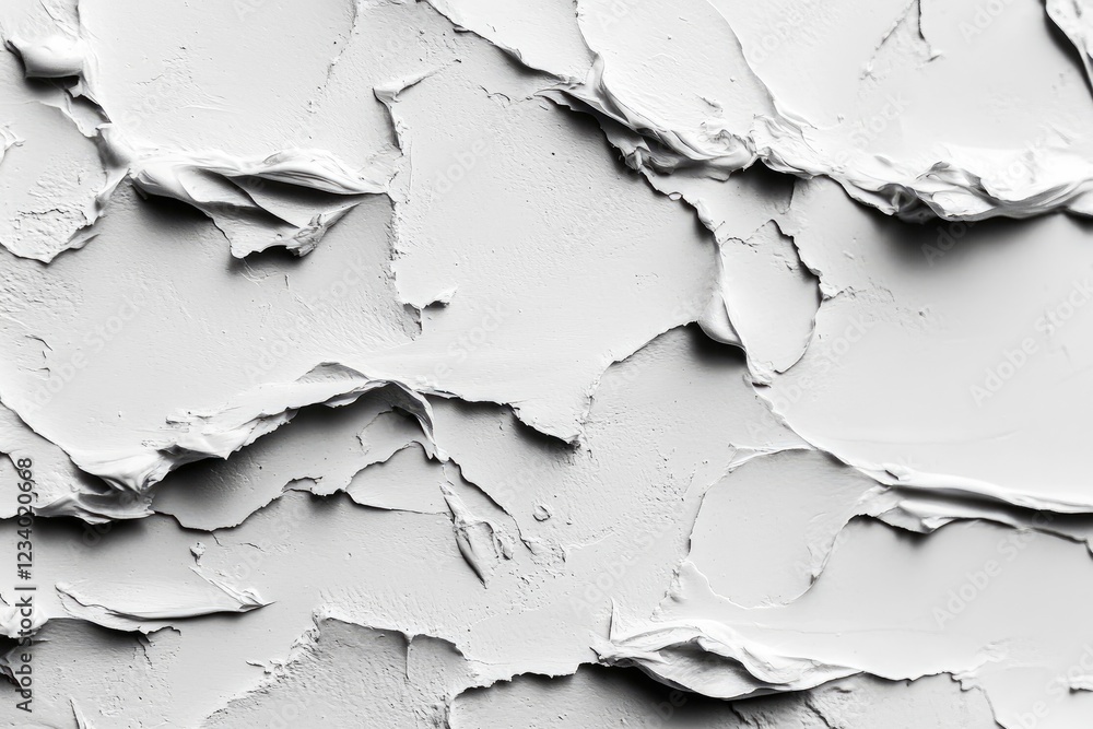 Textured White Paint: Abstract Art Textured White Paint: Abstract Art