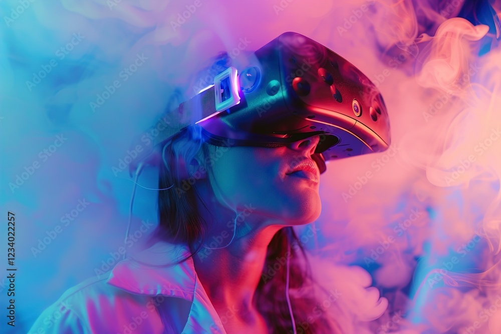 Fototapeta premium A Virtual reality game.