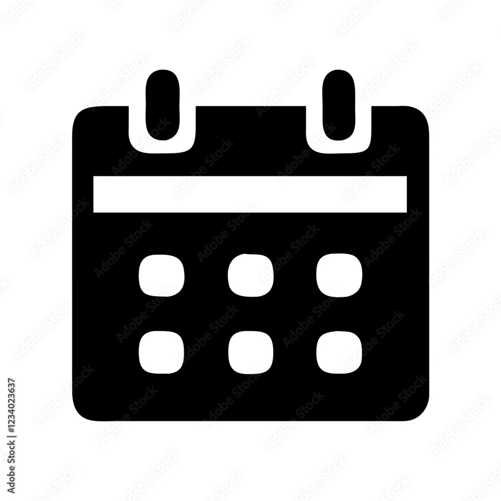 Calendar Vector Icon for Time Management and Scheduling Representation Calendar Vector Icon for Time Management and Scheduling Representation