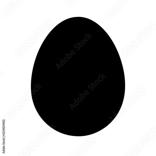 Egg Vector Icon for Food and Nutrition Representation