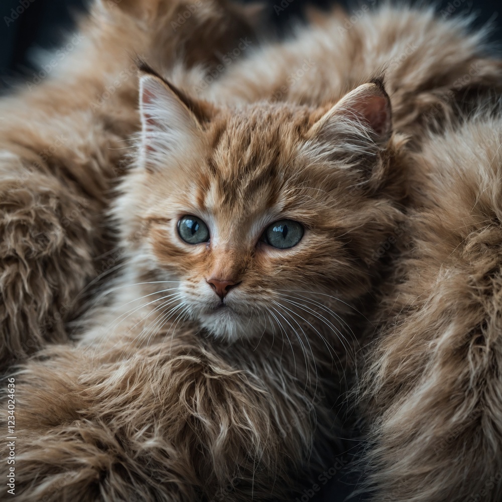 The velvety texture of the kittens’ fur against the cool, smooth ceramic surface. The velvety texture of the kittens’ fur against the cool, smooth ceramic surface.