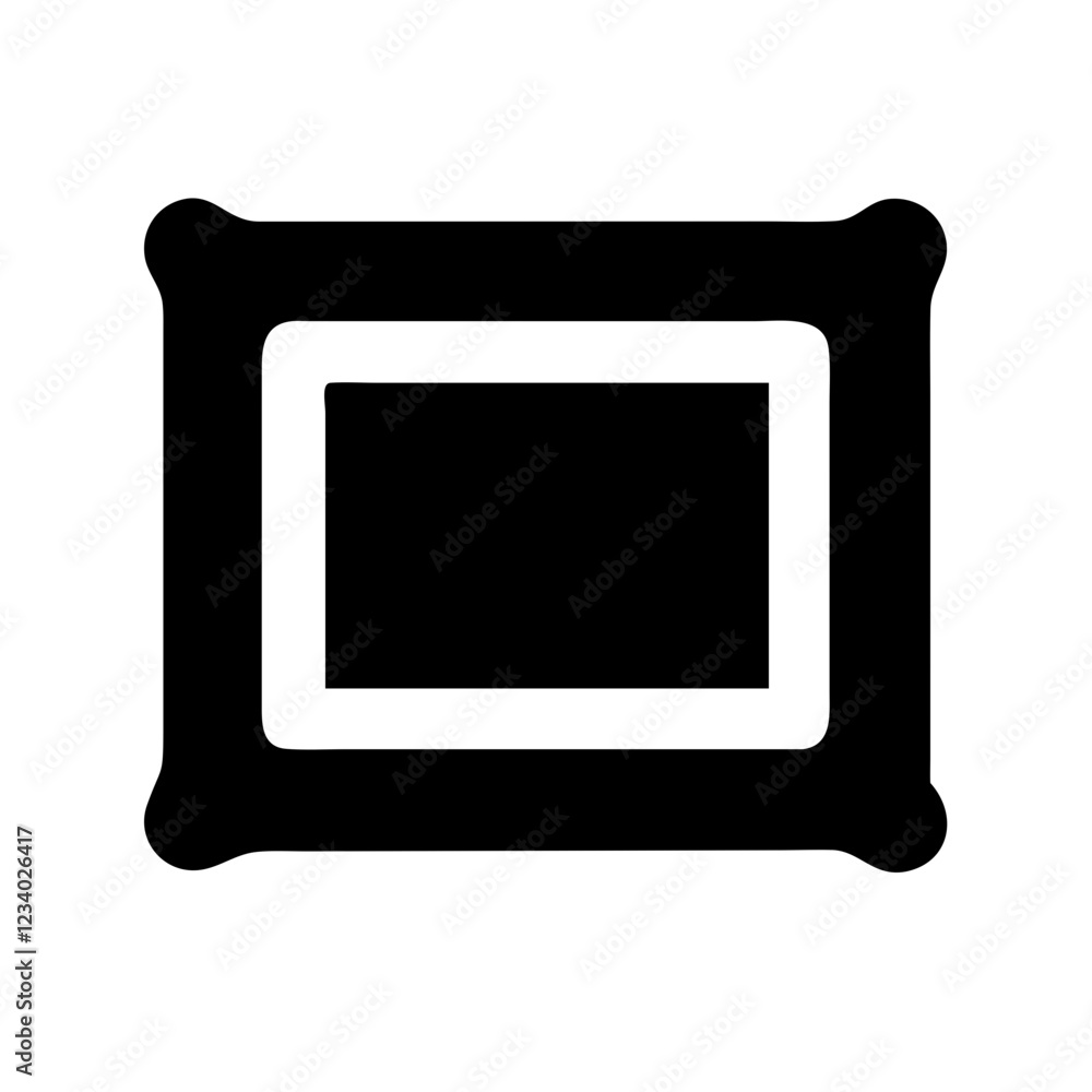 Picture Frame Vector Icon for Art and Home Decor Representation Picture Frame Vector Icon for Art and Home Decor Representation