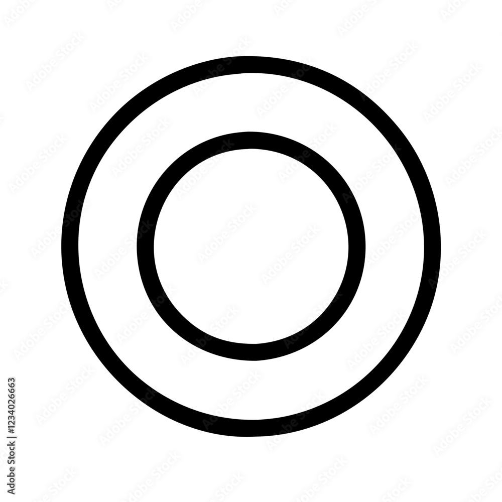 Plate Vector Icon for Dining and Culinary Representation Plate Vector Icon for Dining and Culinary Representation