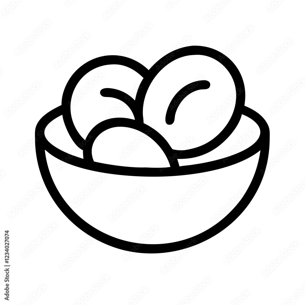 Salad Vector Icon for Healthy Eating and Fresh Meals Salad Vector Icon for Healthy Eating and Fresh Meals