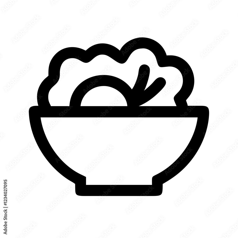 Salad Vector Icon for Healthy Eating and Fresh Meals Salad Vector Icon for Healthy Eating and Fresh Meals