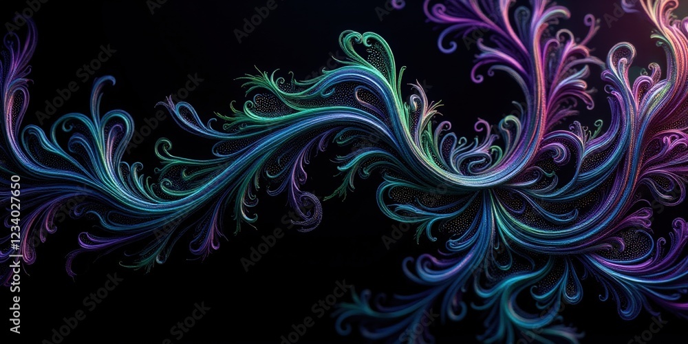 A captivating digital artwork featuring an elaborate blend of blues, greens, and purples in swirling patterns, creating a mesmerizing visual experience with vibrant intricacy A captivating digital artwork featuring an elaborate blend of blues, greens, and purples in swirling patterns, creating a mesmerizing visual experience with vibrant intricacy