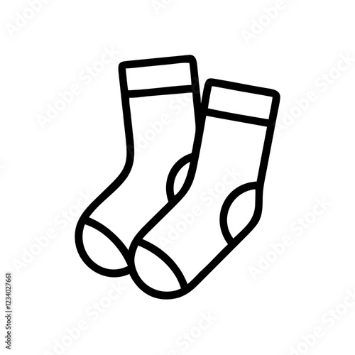 Socks Vector Icon for Comfort and Everyday Wear