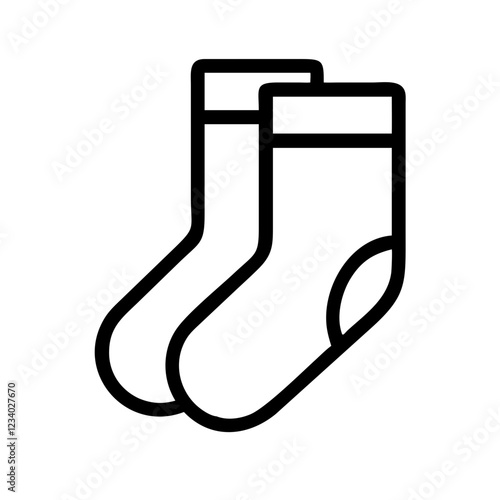 Socks Vector Icon for Comfort and Everyday Wear