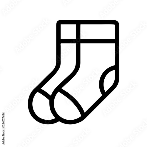 Socks Vector Icon for Comfort and Everyday Wear