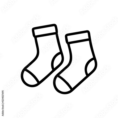 Socks Vector Icon for Comfort and Everyday Wear