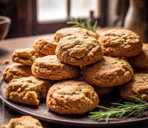 ANZAC biscuits with a golden, crunchy texture 1