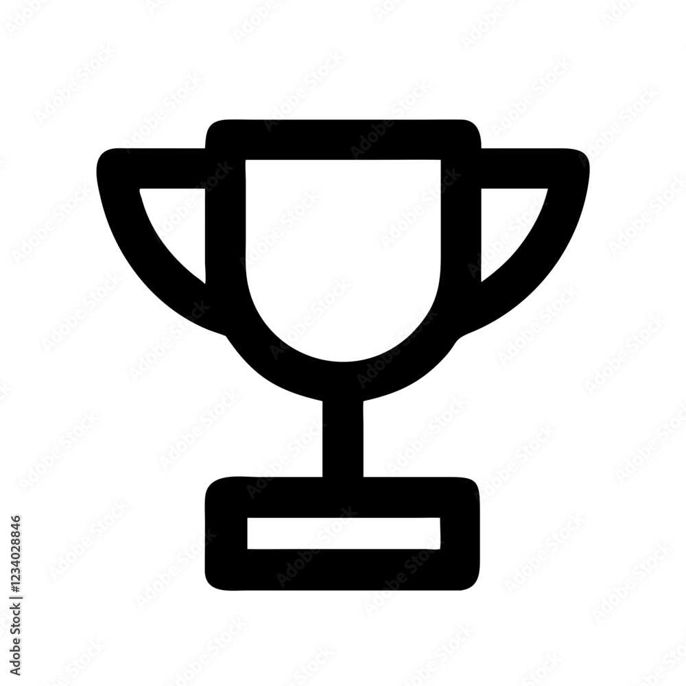 Trophy Vector Icon for Achievements and Success Recognition Trophy Vector Icon for Achievements and Success Recognition