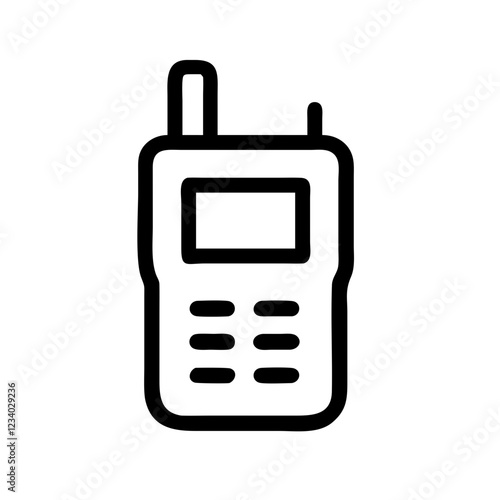 Walkie-Talkie Vector Icon for Communication and Connectivity