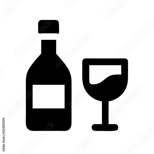 Wine Vector Icon for Elegant and Sophisticated Branding