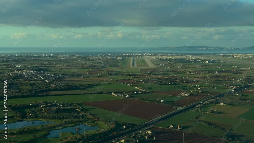 An immersive pilot’s perspective of a real time approach to Palma de Mallorca’s airport runway as seen by the crew from the cockpit. 4K 60FPS An immersive pilot’s perspective of a real time approach to Palma de Mallorca’s airport runway as seen by the crew from the cockpit. 4K 60FPS