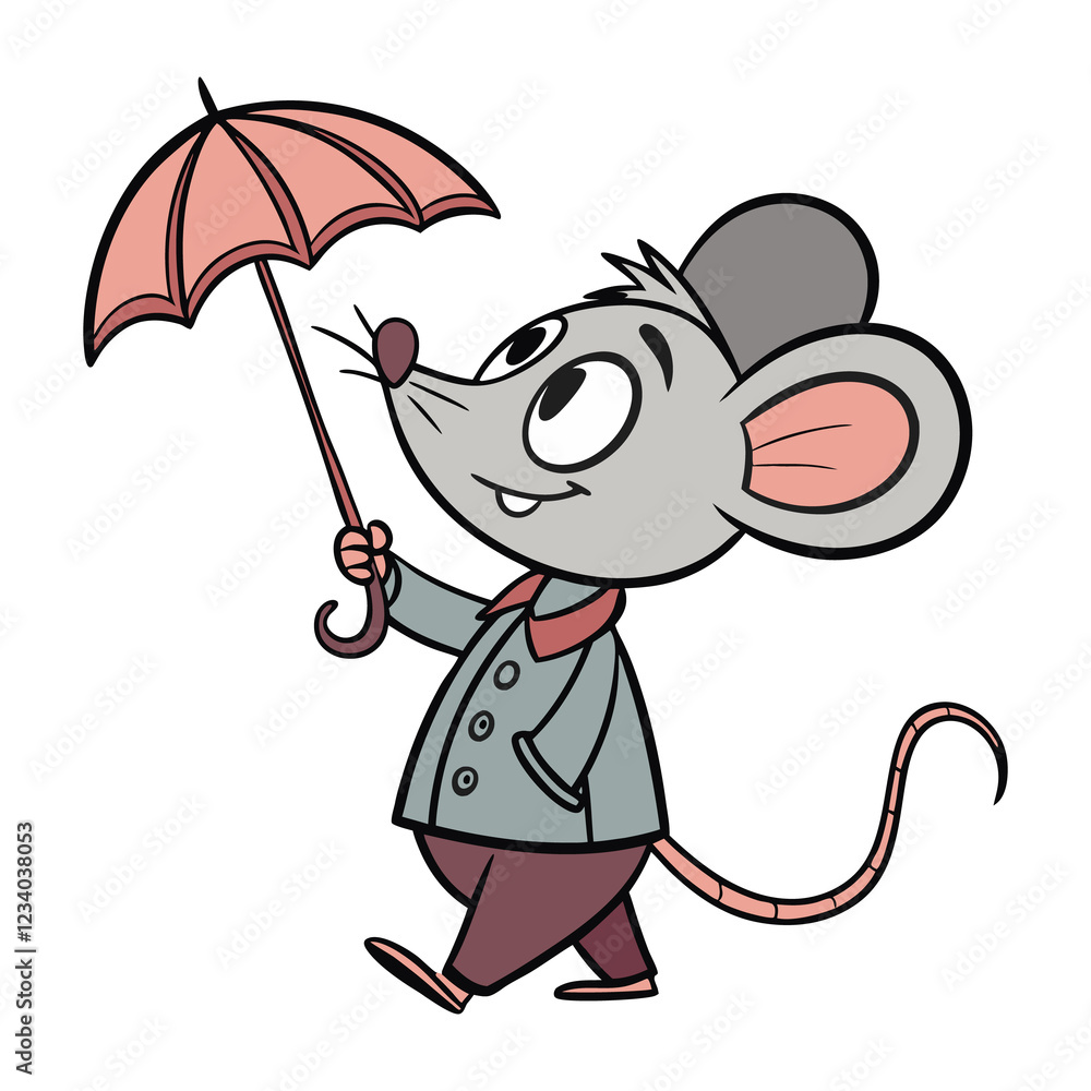 Obraz premium a cute mouse funny cartoon design new