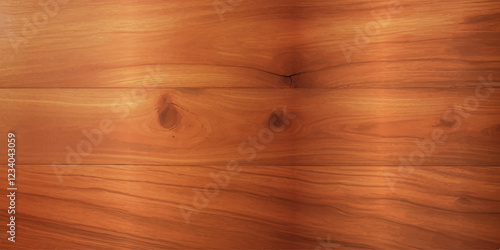 "An Intimate Close-Up of High Gloss Lacquered Wood Paneling, Showcasing a Deep, Rich Brown Color with a Reflective Surface and Subtle Natural Grain Texture That Evokes a Timeless Retro Aesthetic"
