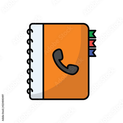 Phone Book vector icon