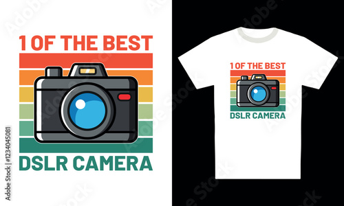 1 of the best dslr camera t-shirt design