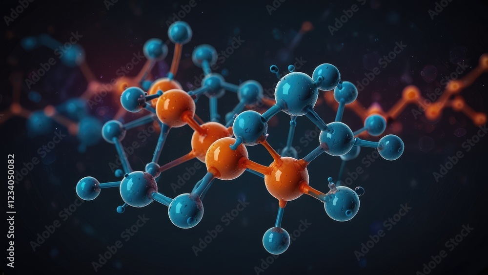 3d render of molecule