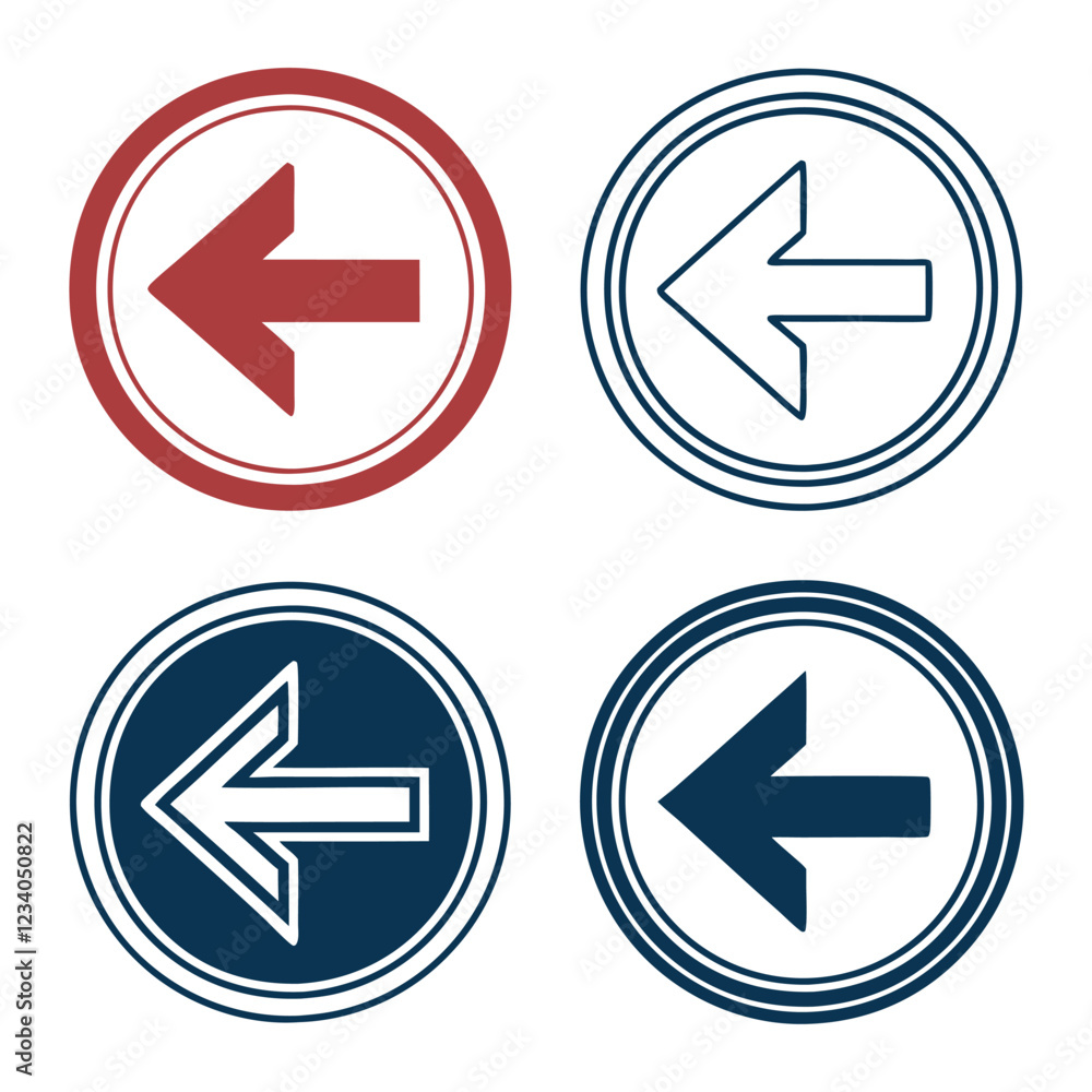 Fa Arrow Alt Circle Left foure icon set Fa Arrow Alt Circle Left foure icon set