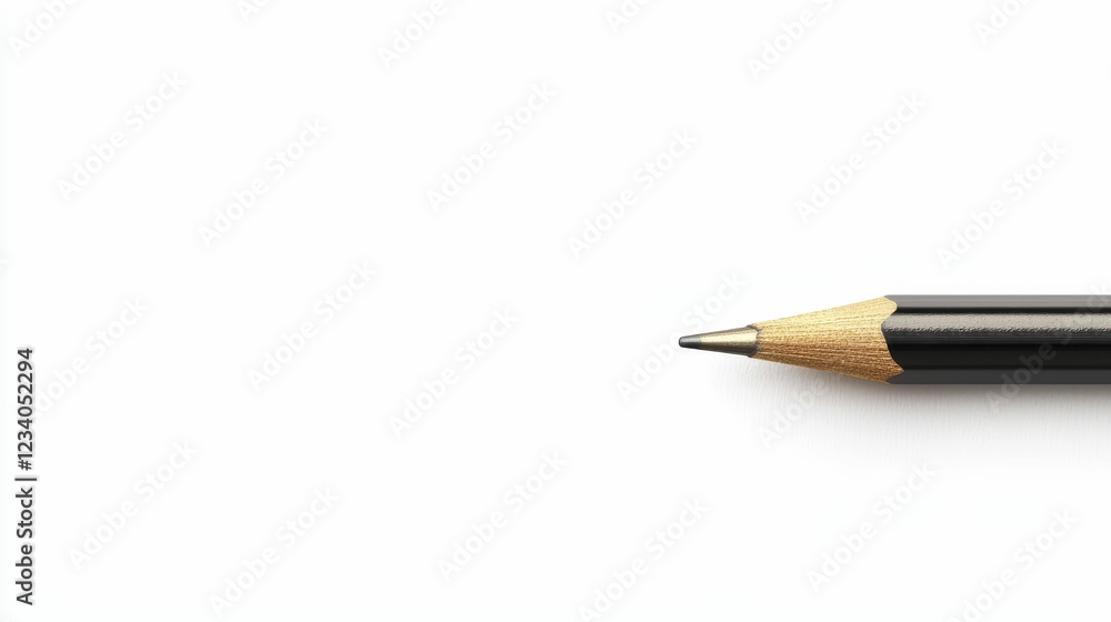 A close-up image of a sharpened black pencil against a white background, emphasizing simplicity and focus. A close-up image of a sharpened black pencil against a white background, emphasizing simplicity and focus.