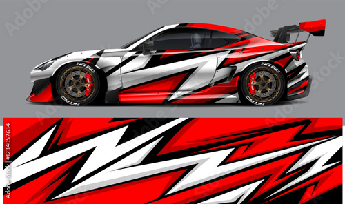  car livery graphic vector. abstract grunge background design for vehicle vinyl wrap and car branding