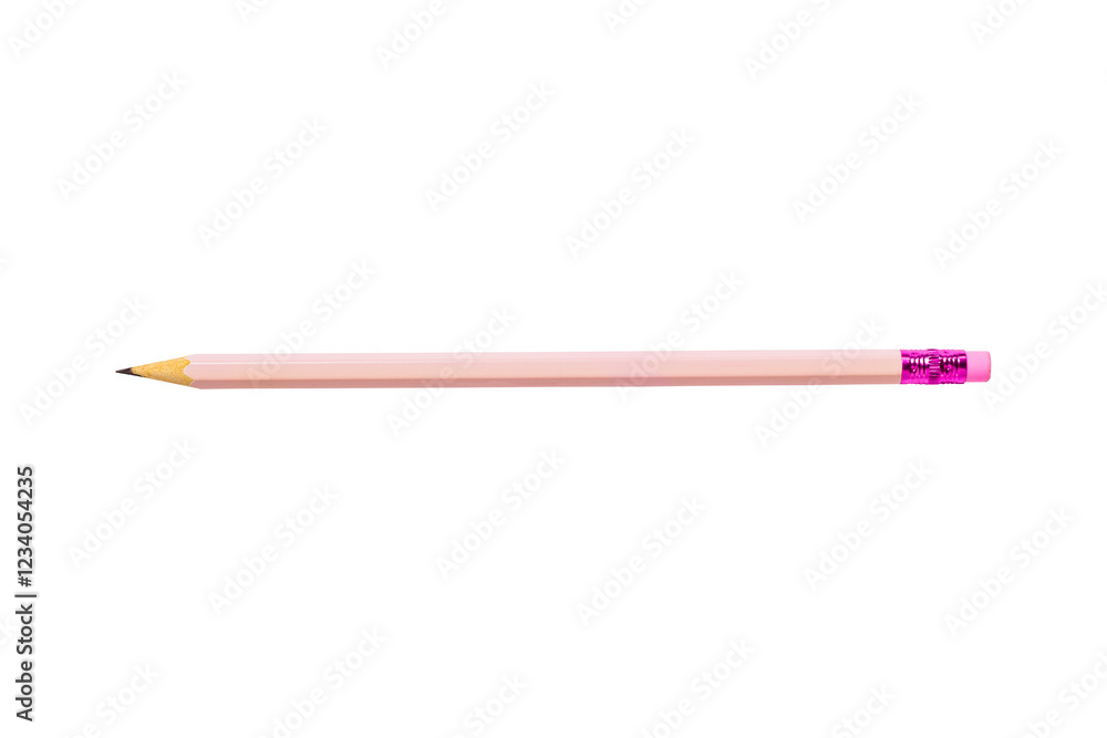 Pink pencil isolated on transparent background. Pink pencil isolated on transparent background.