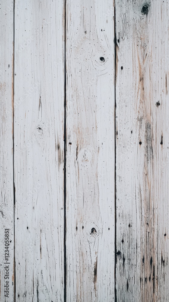 Naklejka premium Elegant white wooden background with subtle gray streaks