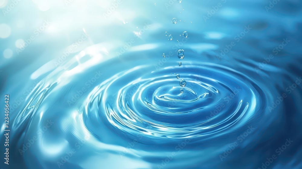 Soothing blue water ripples background, tranquil texture for relaxing designs Soothing blue water ripples background, tranquil texture for relaxing designs