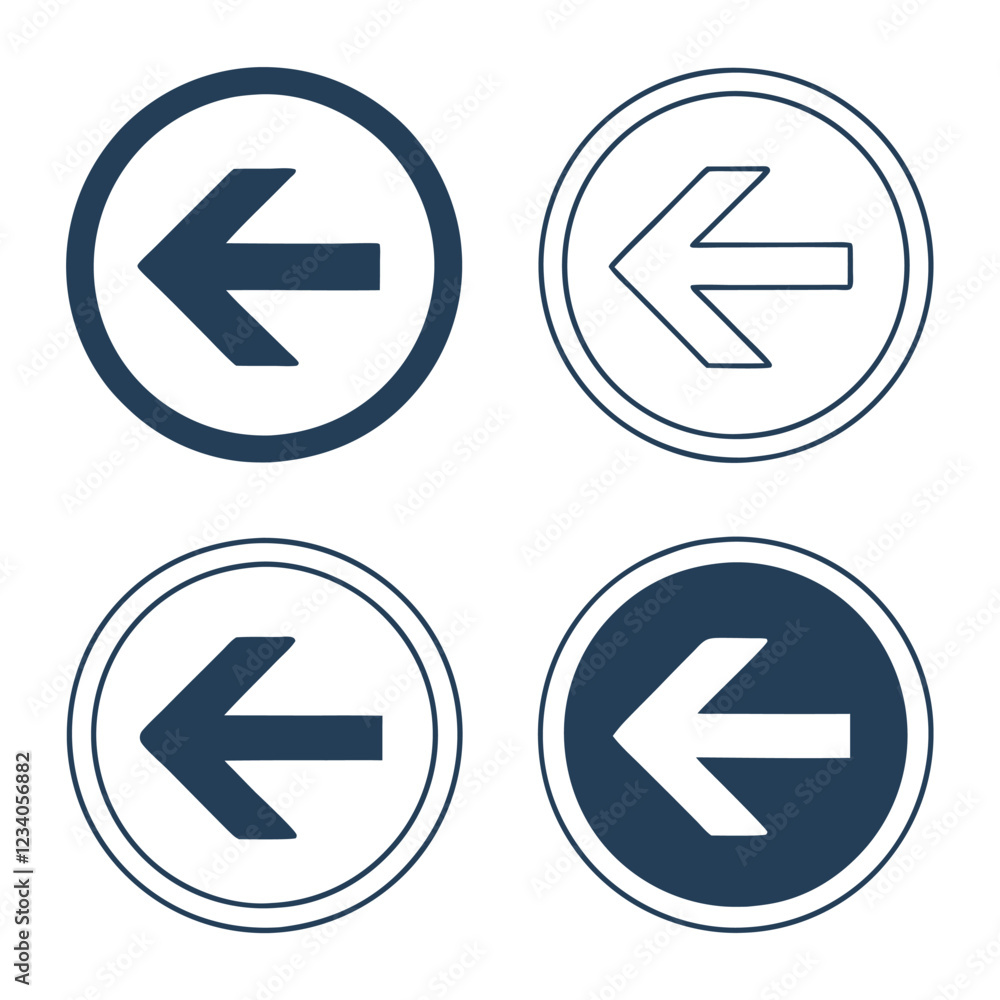Fa Arrow Alt Circle Left foure icon set Fa Arrow Alt Circle Left foure icon set