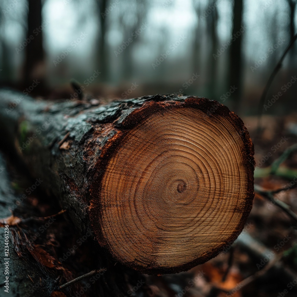A highly detailed close-up of a felled tree trunk with visible rings, showcasing the rich, natural texture of the wood. A highly detailed close-up of a felled tree trunk with visible rings, showcasing the rich, natural texture of the wood.