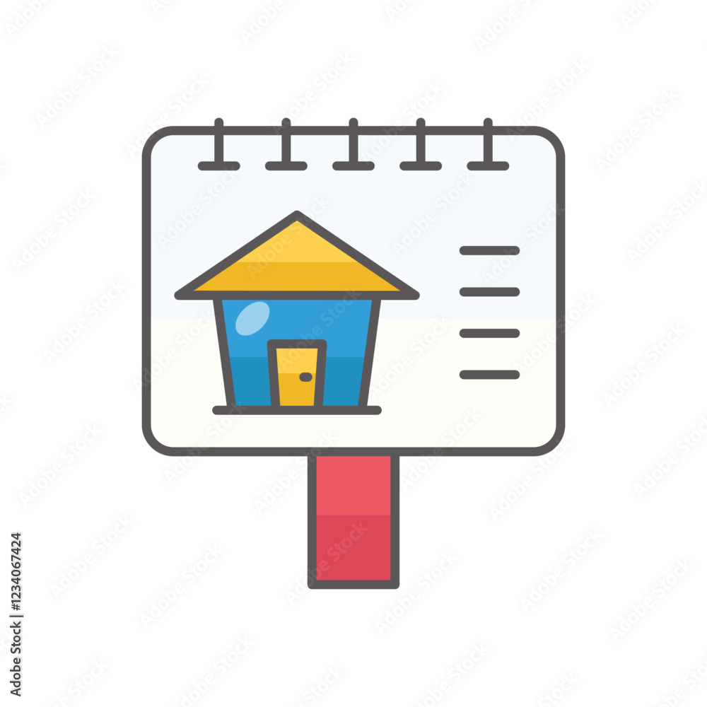 Ad Board vector icon Ad Board vector icon