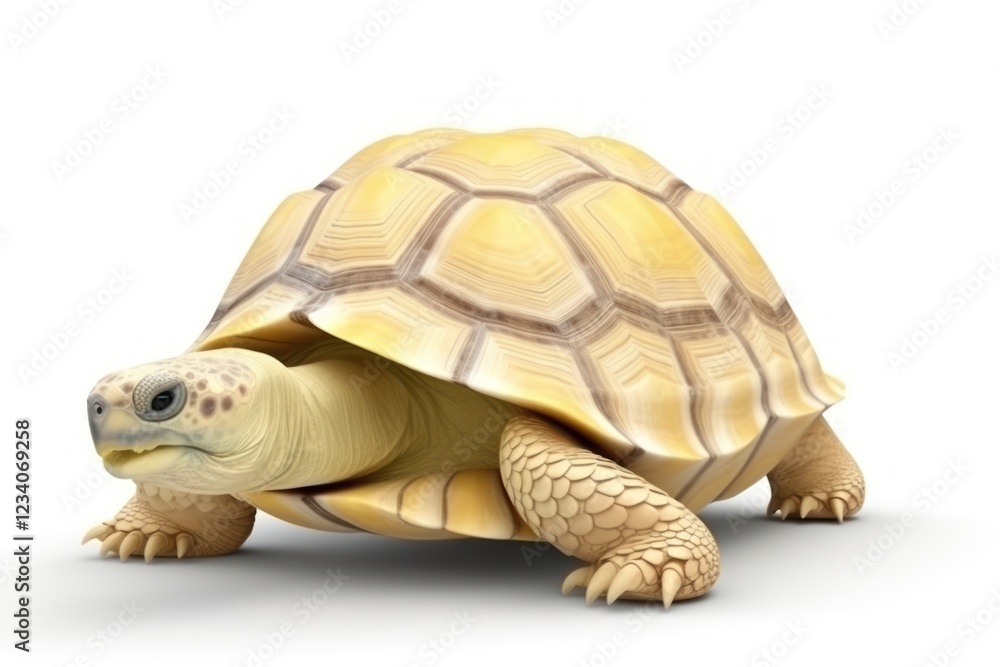 Obraz premium Reptile animal white background wildlife.