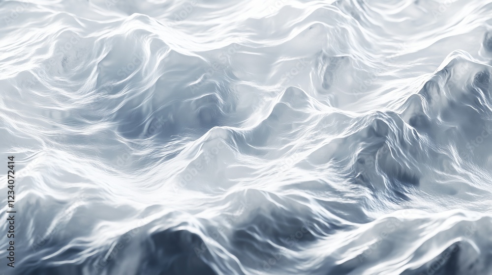 Obraz premium translucent overlay of genuine ocean waves or water ripples for a summer backdrop. Pattern of a sparkling white, crystal-clear, revitalizing pool, fountain, pond, or lake