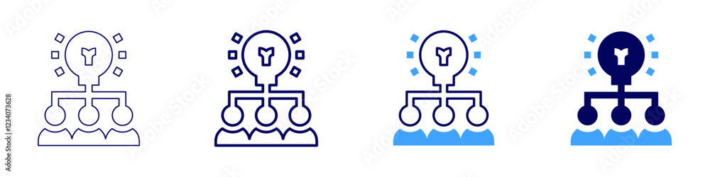 Teamwork awareness icon in 4 different styles. Thin Line, Line, Bold, and Bold Line. Duotone style. Editable stroke Teamwork awareness icon in 4 different styles. Thin Line, Line, Bold, and Bold Line. Duotone style. Editable stroke