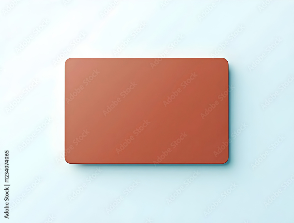 blank card on blue background blank card on blue background