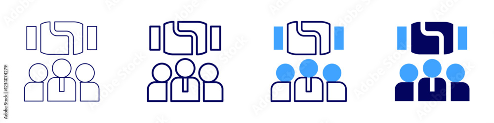 Teamwork enthusiasm icon in 4 different styles. Thin Line, Line, Bold, and Bold Line. Duotone style. Editable stroke Teamwork enthusiasm icon in 4 different styles. Thin Line, Line, Bold, and Bold Line. Duotone style. Editable stroke