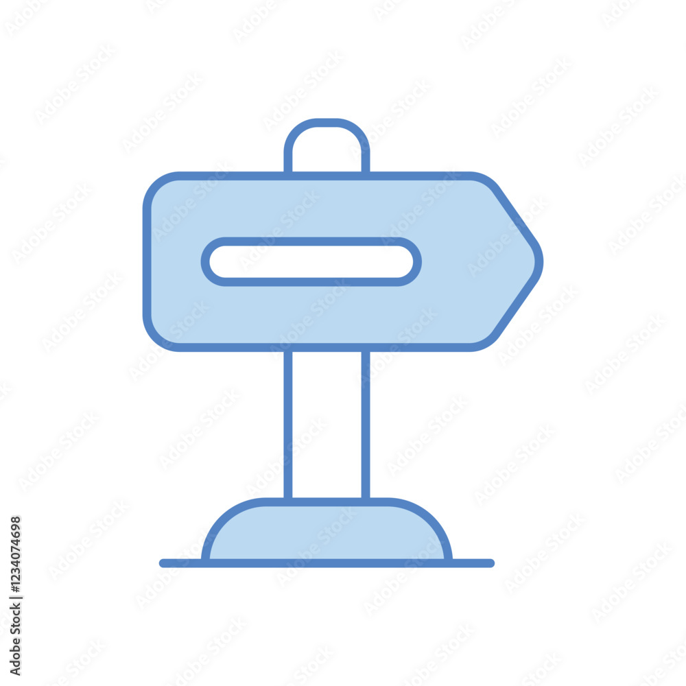 Direction Sign vector icon Direction Sign vector icon