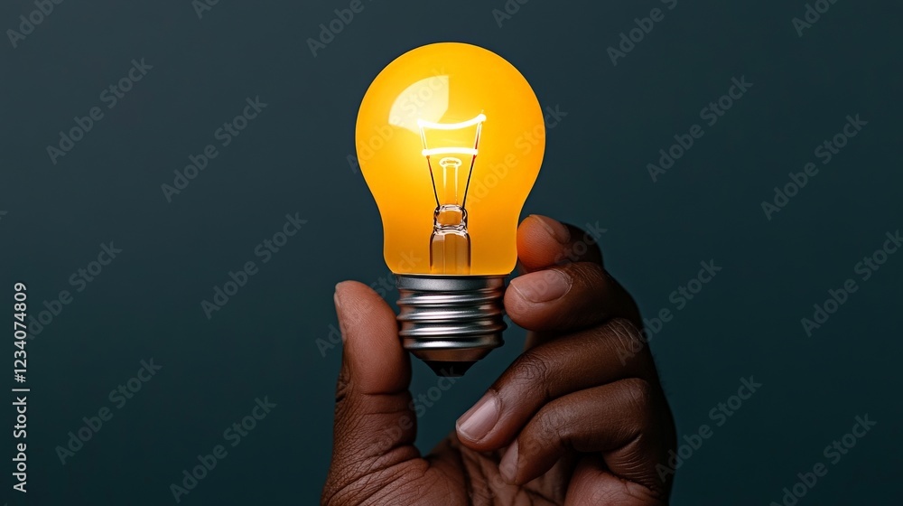 Illuminating Ideas: A close-up shot of a hand gently holding a glowing lightbulb, symbolizing innovation, inspiration, and the power of new ideas. The warm. Illuminating Ideas: A close-up shot of a hand gently holding a glowing lightbulb, symbolizing innovation, inspiration, and the power of new ideas. The warm.