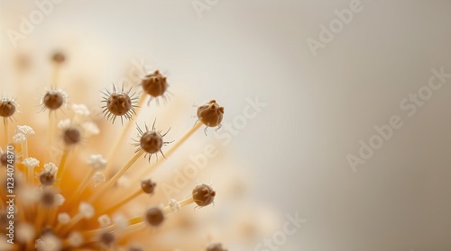 Microscopic fungal spores photo