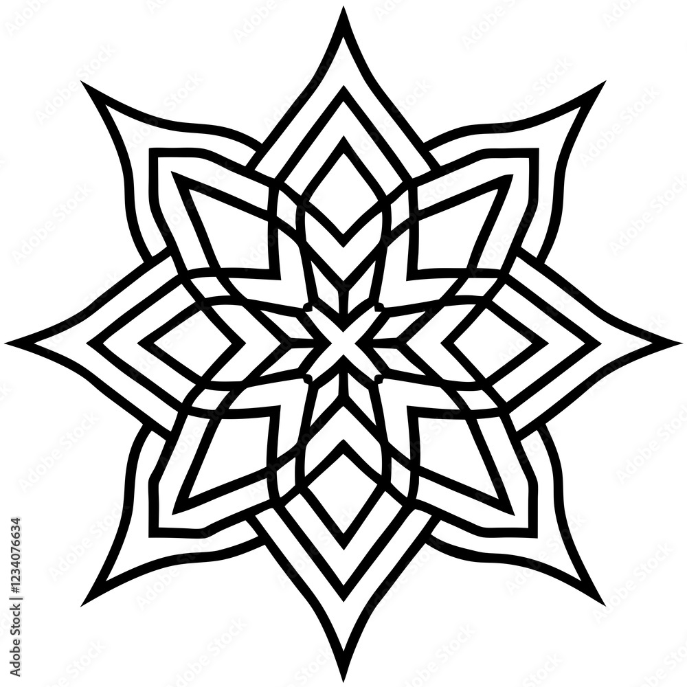 Modern Line Art Textile Patterns