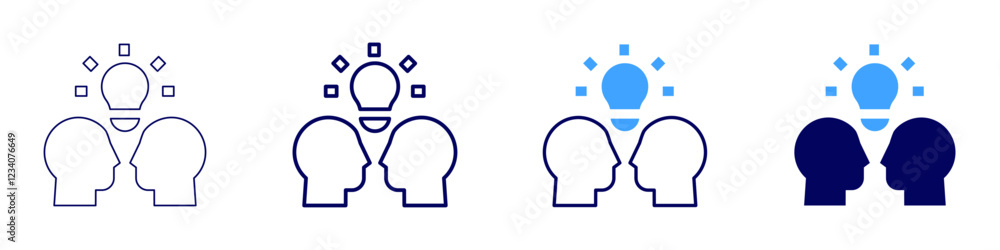 Teamwork processes icon in 4 different styles. Thin Line, Line, Bold, and Bold Line. Duotone style. Editable stroke Teamwork processes icon in 4 different styles. Thin Line, Line, Bold, and Bold Line. Duotone style. Editable stroke