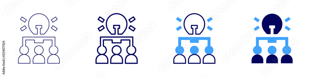 Teamwork responsibility icon in 4 different styles. Thin Line, Line, Bold, and Bold Line. Duotone style. Editable stroke Teamwork responsibility icon in 4 different styles. Thin Line, Line, Bold, and Bold Line. Duotone style. Editable stroke