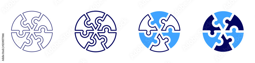 Fototapeta premium Teamwork reviews icon in 4 different styles. Thin Line, Line, Bold, and Bold Line. Duotone style. Editable stroke