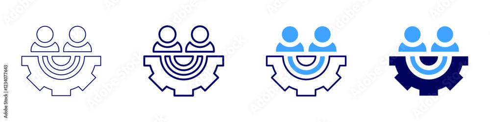 Teamwork tools icon in 4 different styles. Thin Line, Line, Bold, and Bold Line. Duotone style. Editable stroke Teamwork tools icon in 4 different styles. Thin Line, Line, Bold, and Bold Line. Duotone style. Editable stroke