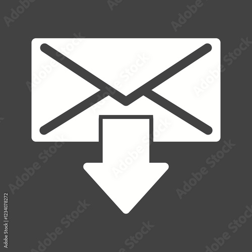 Customer Services Glyph Inverted illustration.