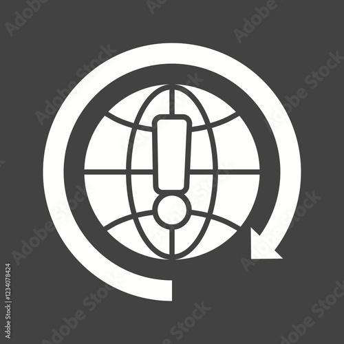 Customer Services Glyph Inverted illustration.