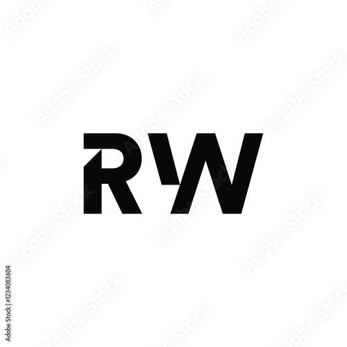 Free Download RW monogram logo design letter text name symbol monochrome logotype alphabet character simple logo - GFXLoad