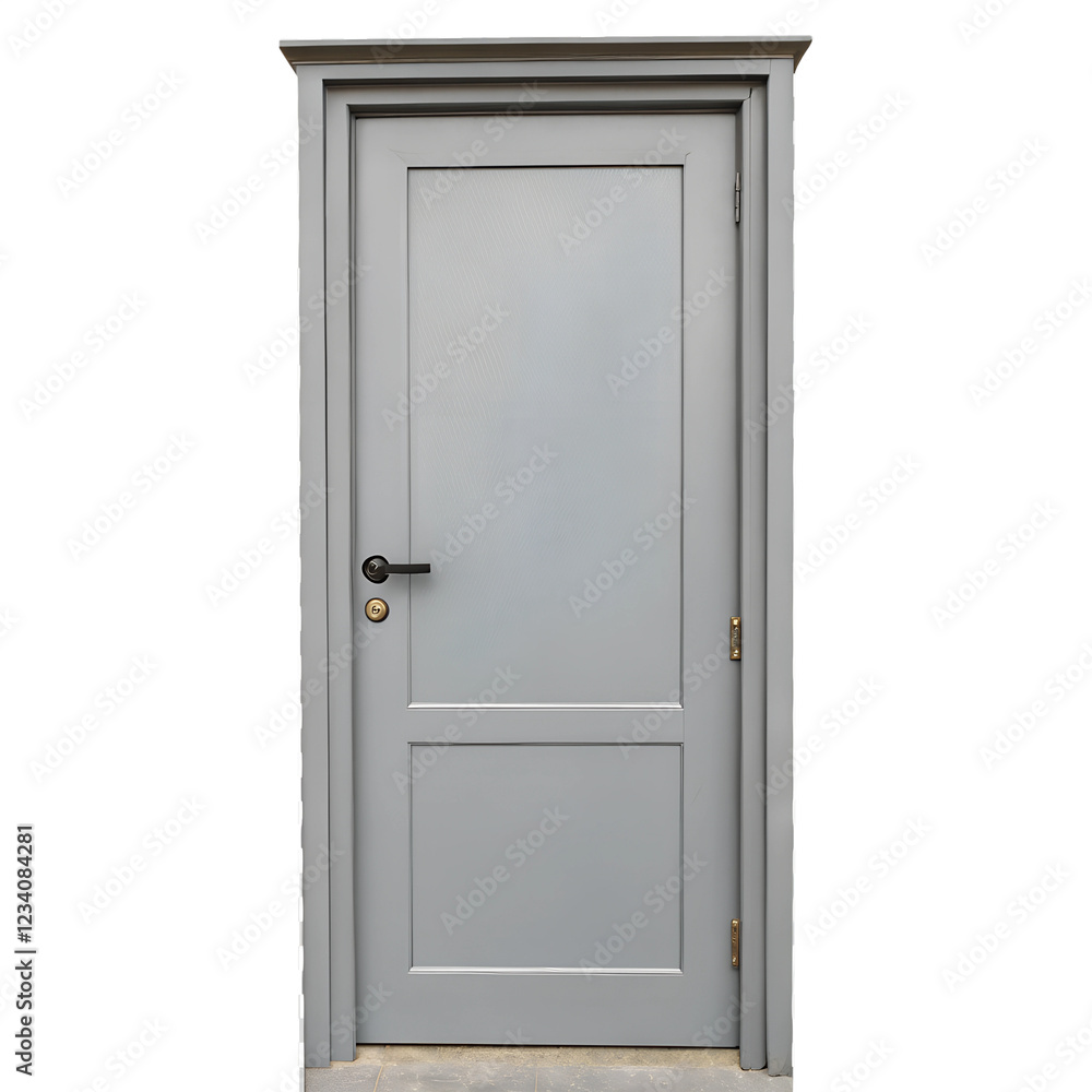 white Wooden door isolated on transparent background white Wooden door isolated on transparent background